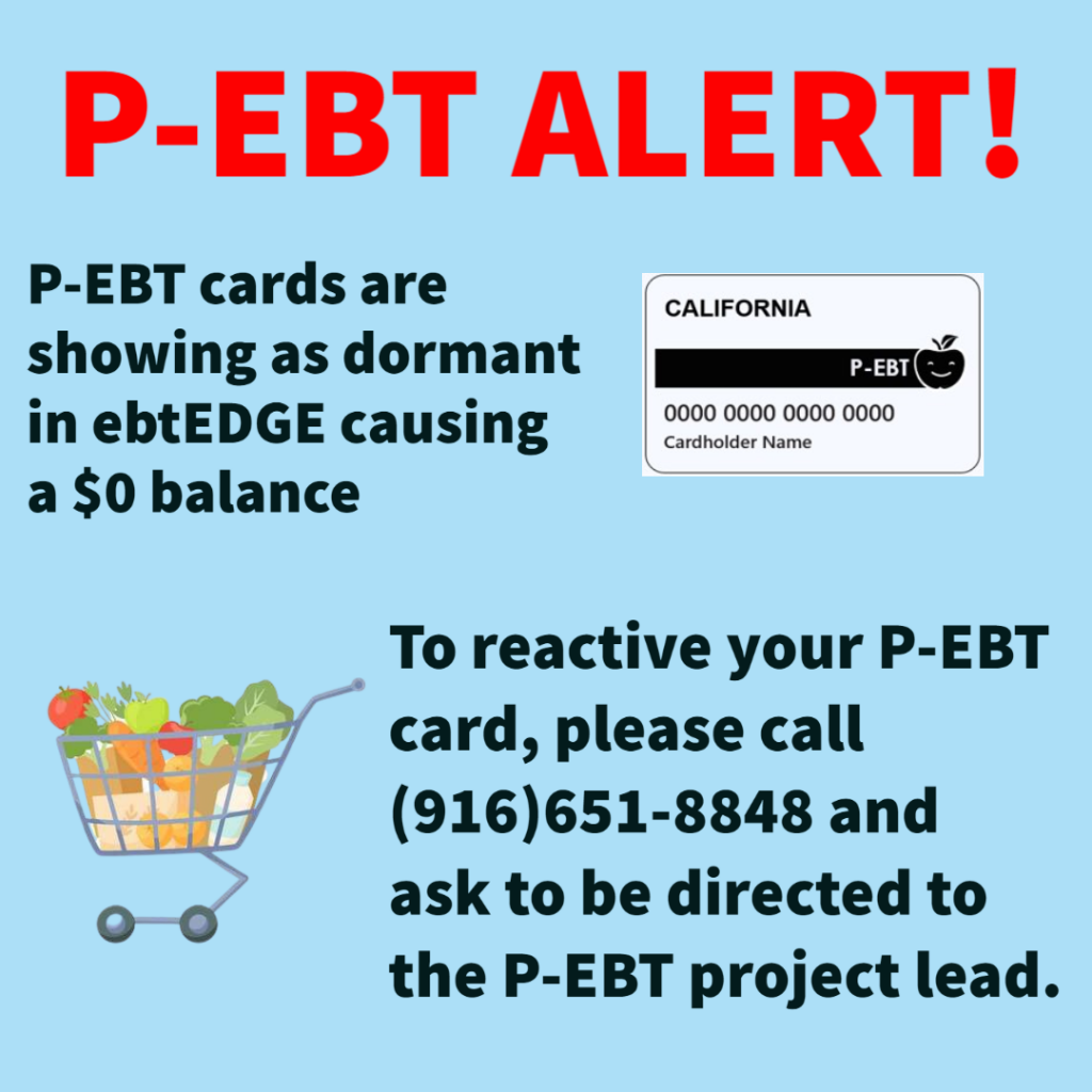Trouble using your Pandemic EBT card (PEBT)? Community Legal Aid SoCal