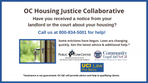 OC Housing Justice Collaborative flyer