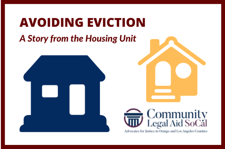 Avoiding Eviction Community Legal Aid SoCal